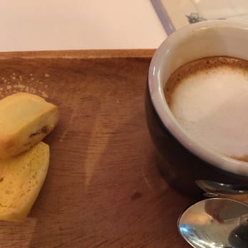 Bakery Cafe - Bitter macchiato (HKD 38)... Comes with sweet biscuits... - Bakeries Near Me - Hong Kong, HK