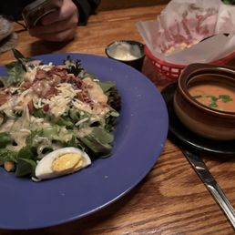 Gay street salad and tomato soup Gay street salad and tomato soup
