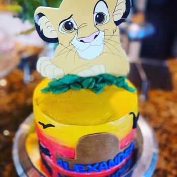 Nikkie's Devine Desserts - lion king theme birthday cake - Desserts Near Me Nikkie's Devine Desserts - lion king theme birthday cake - Desserts Near Me
