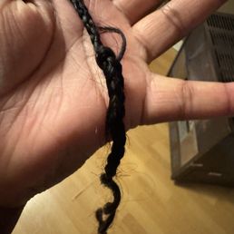My ends with the curls unraveling