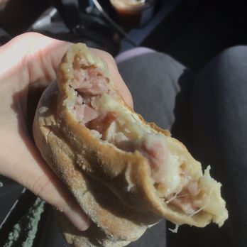 Marty B's Coffee - Ham and cheese (and flour) kolache - Desserts Near Me - Bartonville, Texas