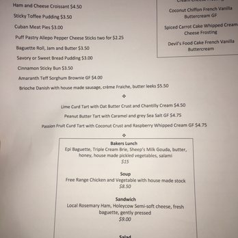 One House Bakery - Menu Pastry options - Bakeries Near Me - Benicia, California