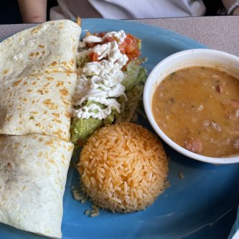 Amigo Locos - Grilled Chicken Quesadilla; full of grease from the stewed onions. There were small pieces of hot-dog in the Charro Beans - bizarre! - Mexican Near Me - Marshall, Arkansas Amigo Locos - Grilled Chicken Quesadilla; full of grease from the stewed onions. There were small pieces of hot-dog in the Charro Beans - bizarre! - Mexican Near Me - Marshall, Arkansas