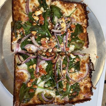 Fuji & Vi's - The Greek (4 Square Cheese) - Pizza Near Me - Pasadena, California