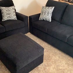 Expo Furniture - Custom couch set, $920 plus $30 delivery.