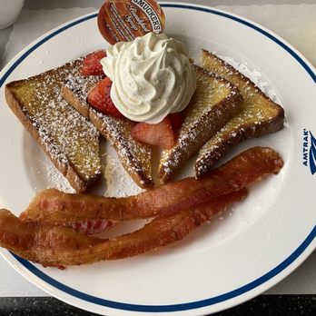 Amtrak - French toast - Trains Near Me - Chicago, Illinois