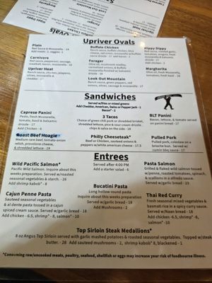 Menu photo 4 Upriver Grill & Taproom Marblemount, WA