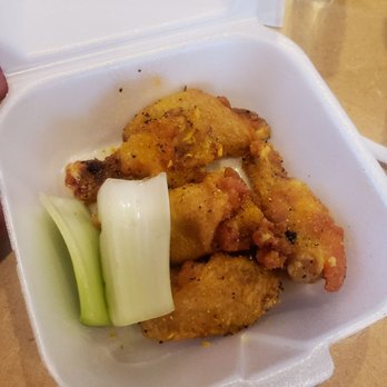 Moon's Wings and Hibachi - 5 lemon Pepper wings - Chicken Wings Near Me - Marietta, Georgia Moon's Wings and Hibachi - 5 lemon Pepper wings - Chicken Wings Near Me - Marietta, Georgia