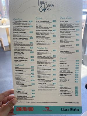 Menu photo 7 Little Corner Cafe Glendale, CA