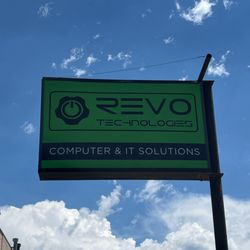 Revo Technologies - Revo Technologies pylon sign.