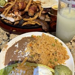 Fajitas and margarita Fajitas and margarita