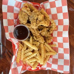 The Roadside Grill - Homemade Pork Fritter Basket