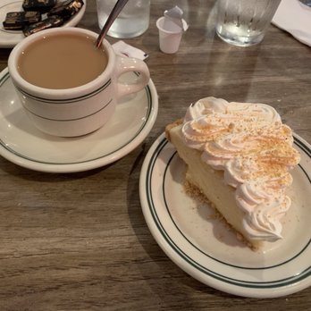 Mayflower Cafe - Ice box lemon pie with coffee. So good - Seafood Near Me - Jackson, Mississippi