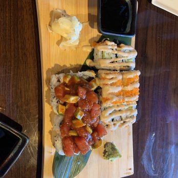 9 Thai Sushi - Double Tuna Roll Spicy Blue Crab Roll - Sushi Bars Near Me - Estero, Florida