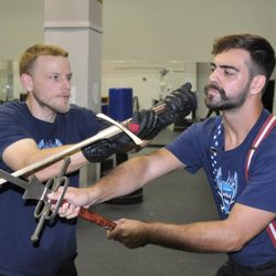 Omni Fitness Center - Long Island Historical Fencing Society HEMA class at Omni Fitness Center.