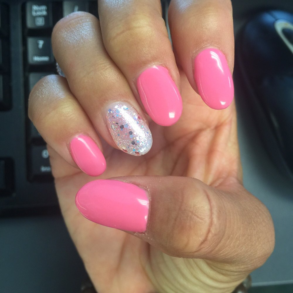 Full set with gel polish. Lovely! Full set with gel polish. Lovely!