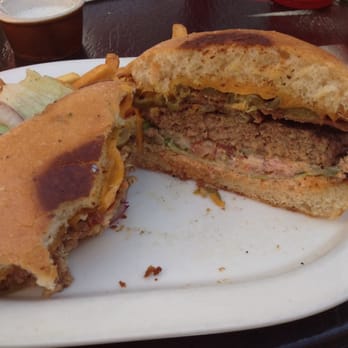 Sax's Joint - Mexican burger with all the fixings! DELICIOUS! - Breakfast & Brunch Near Me - Petaluma, California