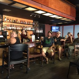 a group of people sitting at a bar a group of people sitting at a bar