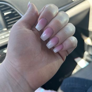 Gem Nail Spa - Full set nail ombré coffin - Nail Salons Near Me - Windsor, California