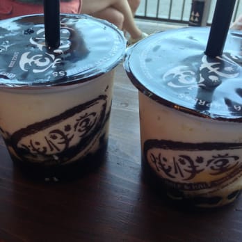 Half & Half Tea Express - Ice milk drink - grass jelly & honey boba and chocolate pudding & honey boba. Hots legs in the back not included...:-) - Juice Bars & Smoothies Near Me - Monterey Park, California Half & Half Tea Express - Ice milk drink - grass jelly & honey boba and chocolate pudding & honey boba. Hots legs in the back not included...:-) - Juice Bars & Smoothies Near Me - Monterey Park, California