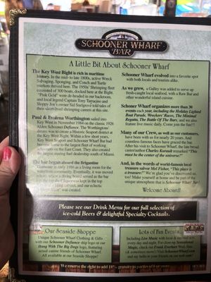 Menu photo 8 Schooner Wharf Bar Key West, FL Menu photo 8 Schooner Wharf Bar Key West, FL