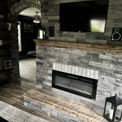 CK Masonry Construction - Fireplace and wall arch