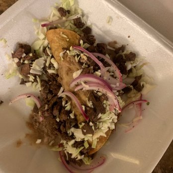 Baja Urban - Taco de papa con asada arriba - Seafood Near Me - La Puente, California Baja Urban - Taco de papa con asada arriba - Seafood Near Me - La Puente, California