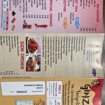 Ginza Teriyaki - Bubble Tea Near Me - Westfield, Indiana