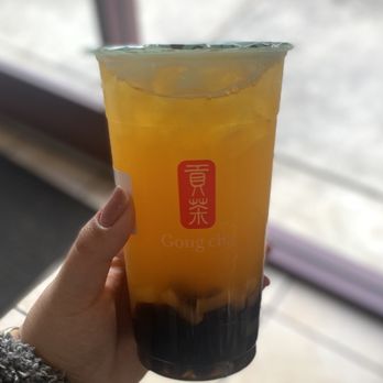 Gong Cha Hayward - QQ Passion Fruit Green Tea - Bubble Tea Near Me - Hayward, California