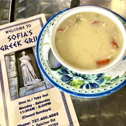 Sofia’s Greek Grill - Lemon orzo soup is ok