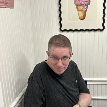 The Parlor - Inside seating my husband and his ice cream - Ice Cream & Frozen Yogurt Near Me - Tuscaloosa, Alabama The Parlor - Inside seating my husband and his ice cream - Ice Cream & Frozen Yogurt Near Me - Tuscaloosa, Alabama
