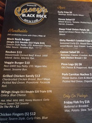 Menu photo 4 Casey's Black Rock Buffalo, NY