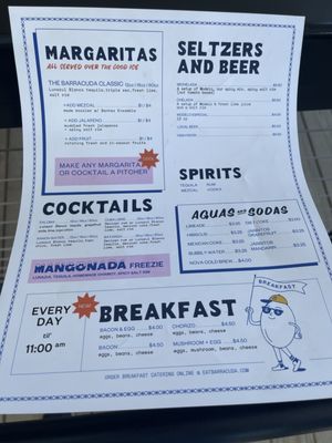 Menu photo 1 Barracuda Taco Stand Huntsville, AL