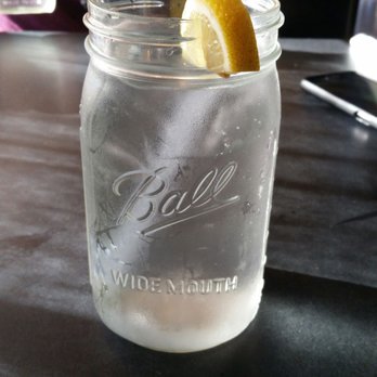 Darrell's Restaurant - Largest mason jars of water I've ever seen. - Southern Near Me - Venice, Florida