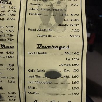 Jesse's Drive In - Menu 2020 - Ice Cream & Frozen Yogurt Near Me - Mineral Wells, Texas