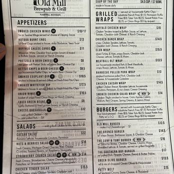 Old Mill Brewpub & Grill - American Near Me - Plainwell, Michigan