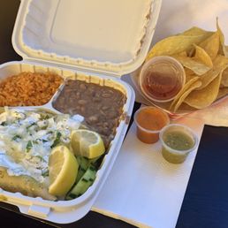 Chicken Enchilada Plate