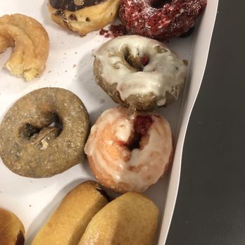 Sara’s Donut Story - Our box of donuts, mid-way thru our meeting - Donuts Near Me - Flower Mound, Texas