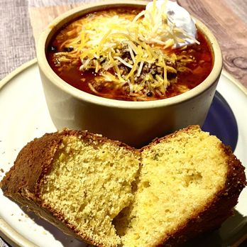 Character's Sports Bar - Bison Chili with Jalapeño Corn Bread - Sports Bars Near Me - Denver, Colorado