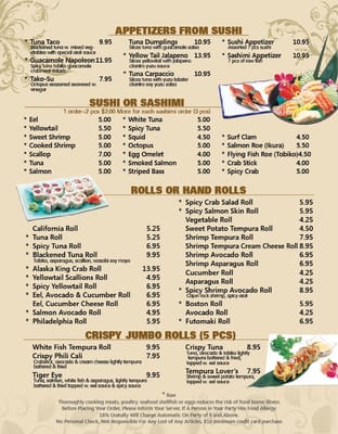 Menu photo 2 Tenka Asian Bistro Westborough, MA Menu photo 2 Tenka Asian Bistro Westborough, MA