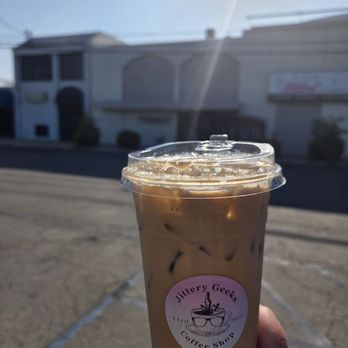 Jittery Geeks - Lavender latte - Coffee & Tea Near Me - Bakersfield, California