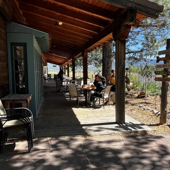 Farmhouse Cafe and Bakery - The porch dining area - Cafes Near Me - Taos, New Mexico