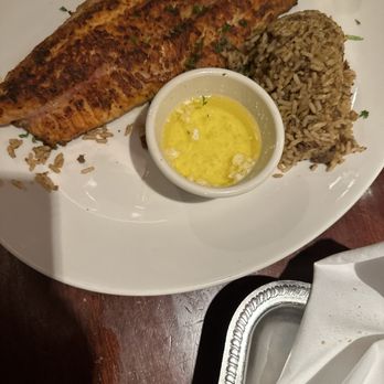 Pappadeaux Seafood Kitchen - Blackened catfish with Dirty Rice - Cajun/Creole Near Me - Austin, Texas Pappadeaux Seafood Kitchen - Blackened catfish with Dirty Rice - Cajun/Creole Near Me - Austin, Texas