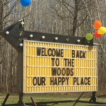 Bremen Woods Resort - Welcome sign - Campgrounds Near Me - Willow River, Minnesota