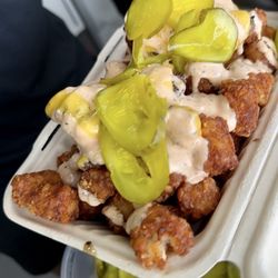 Smashed Society - Smashed tots (add pickles)