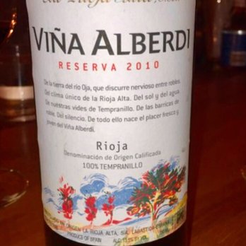 Upland - Vina Alberdi Reserva 2010 (Spanish wine) - New American Near Me - New York, New York Upland - Vina Alberdi Reserva 2010 (Spanish wine) - New American Near Me - New York, New York