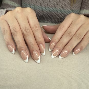 Sugar Nails & Lashes - Almond French tip - Nail Salons Near Me - Orange, California