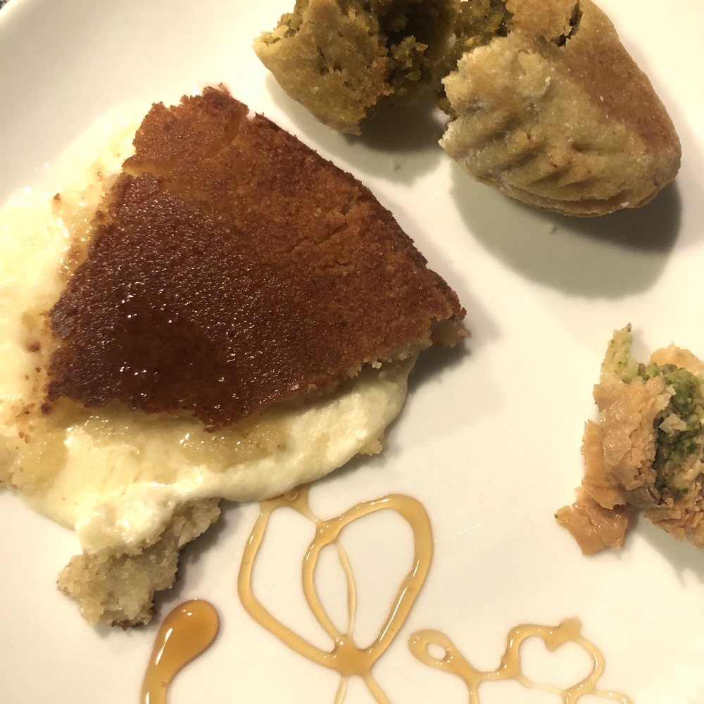 Mr. Sweets Pastries - Eating my Cheese Khafeh, Pistachio Baklava & Maamoul Cookie - Bakeries Near Me - Phoenix, Arizona