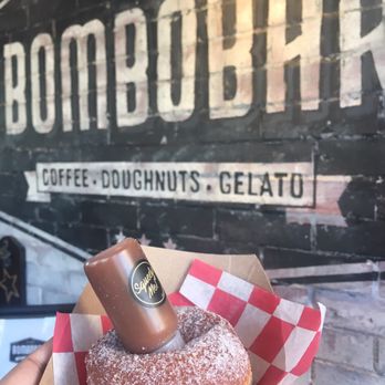 BomboBar - Bomboloni! Ordered Nutella cream but think I got salted caramel. Not mad about it :P - Desserts Near Me - Chicago, Illinois BomboBar - Bomboloni! Ordered Nutella cream but think I got salted caramel. Not mad about it :P - Desserts Near Me - Chicago, Illinois