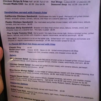 Tommy J's Grill & Catering - Menu - Burgers Near Me - Davis, California
